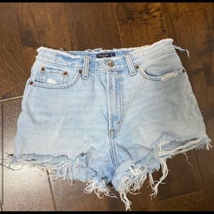 Abercrombie High-Waisted Denim Shorts